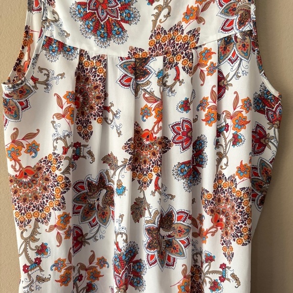 Pleione Anthropologie Floral Sleeveless Women's Top Size S - Picture 8 of 8